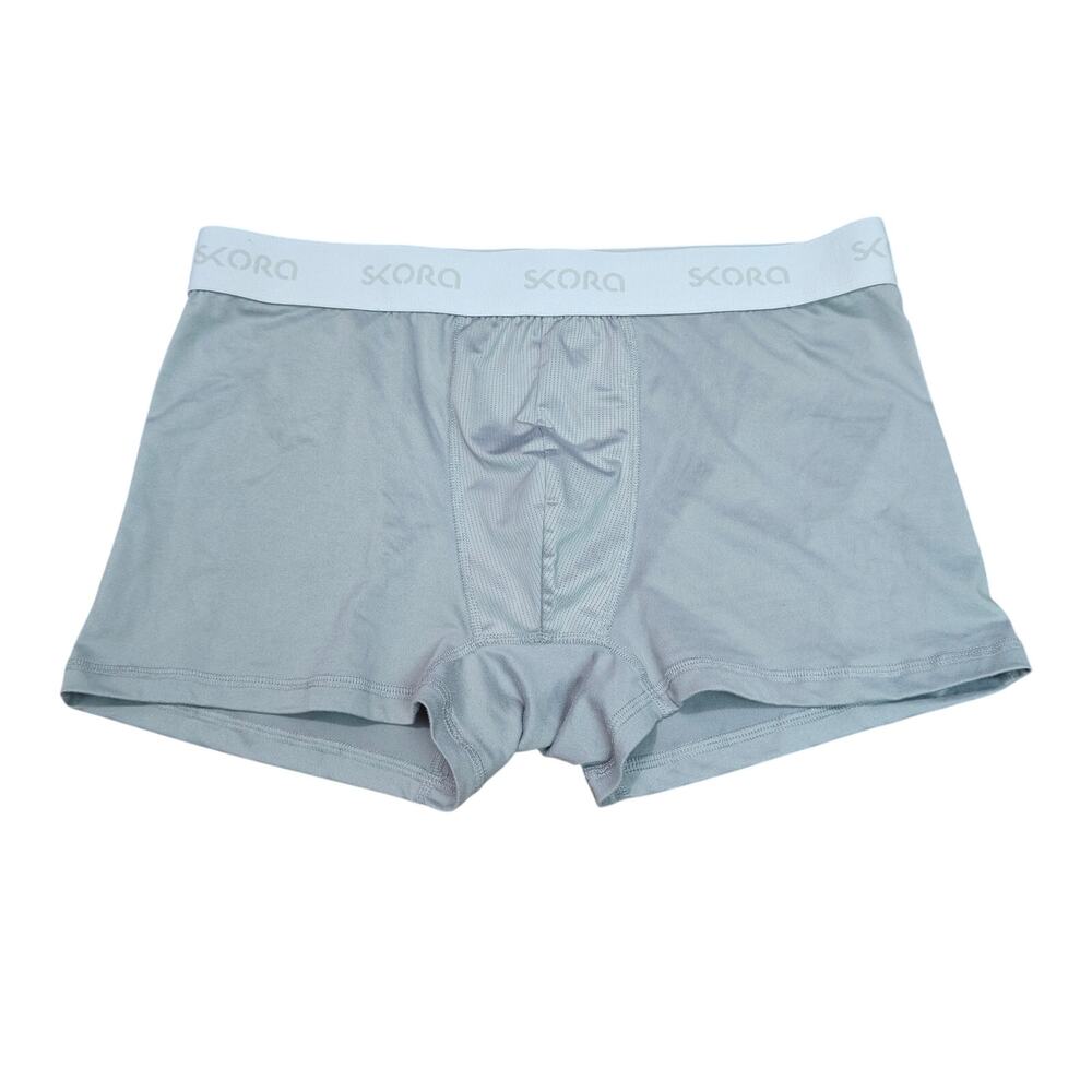 Skora Run Real 3" Inseam Performance Microfiber Boxer Brief Mens Xlarge Gray